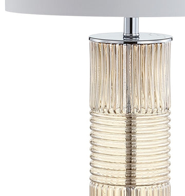 Genevieve 30" Glass/Crystal LED Table Lamp - JONATHAN Y